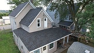 Completed black roof