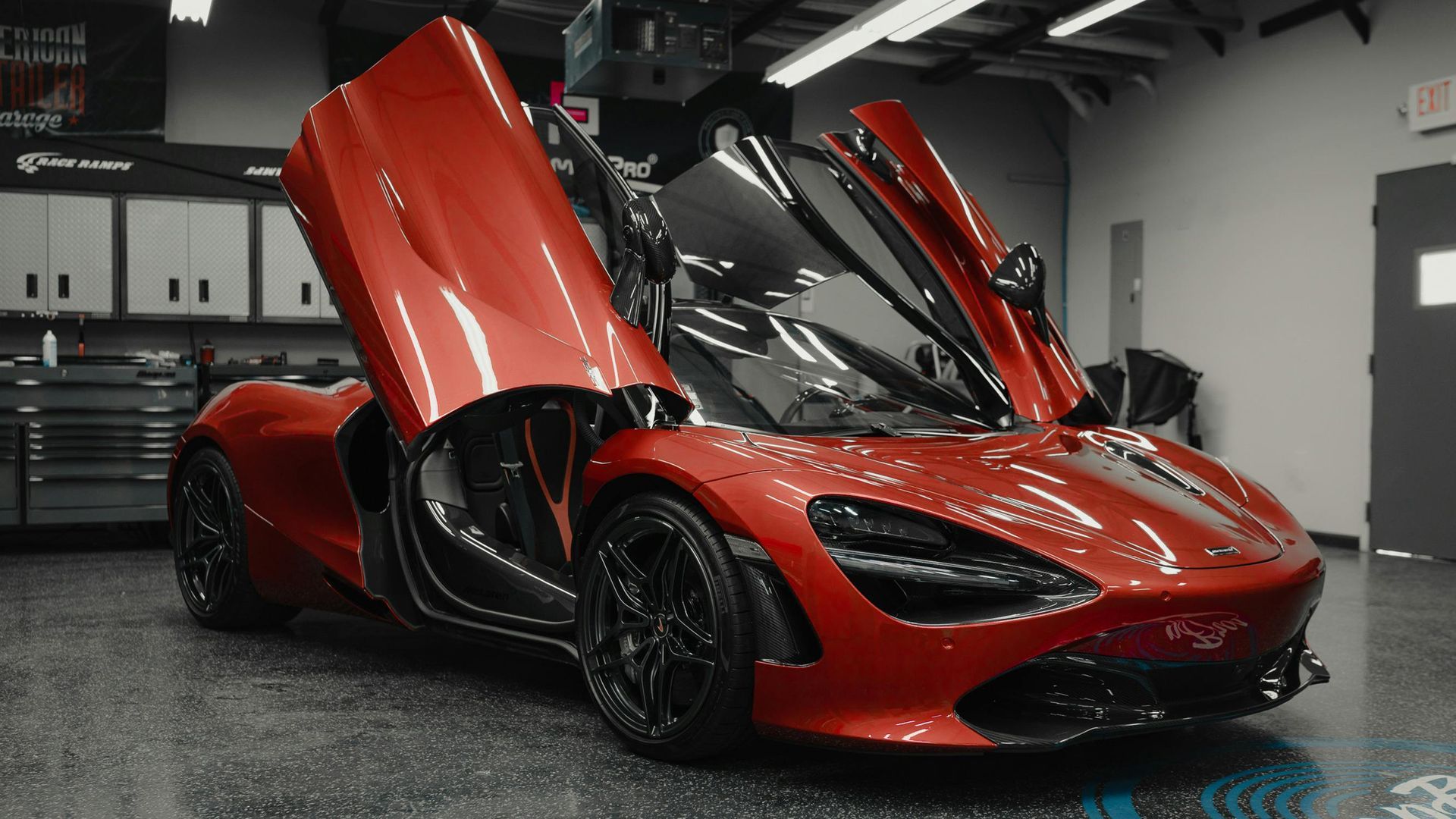 McLaren receiving professional paint correction for a flawless, mirror-like finish. McLaren receiving professional paint correction to remove swirl marks and restore deep gloss, clarity, and shine.