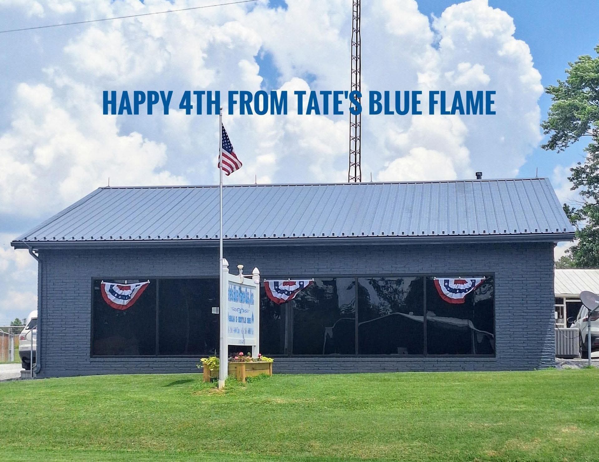 Tate's Blue Flame Gas team