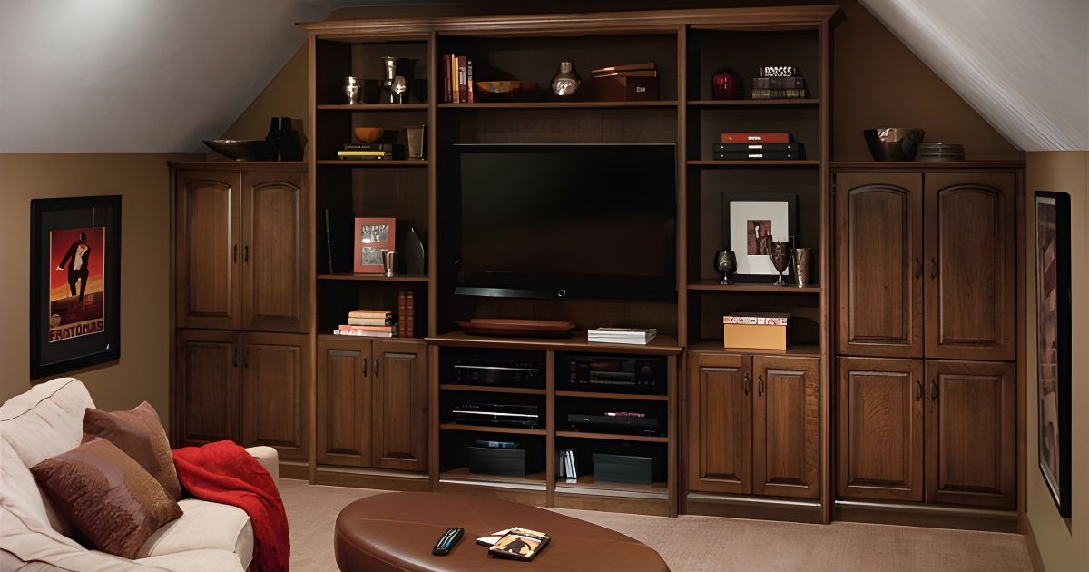 A living room with a couch and a flat screen tv