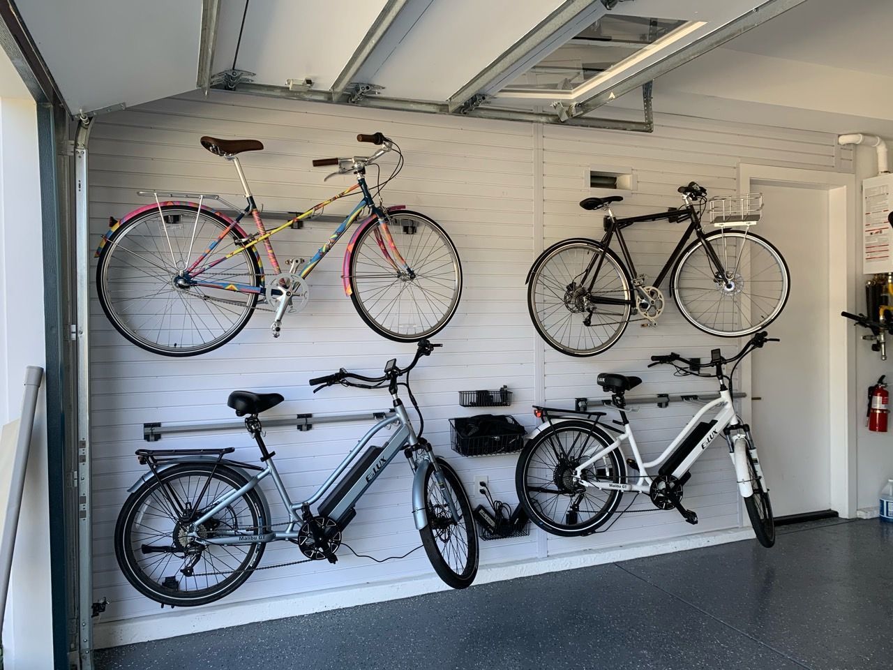 Garage Slatwall Bicycle Storage