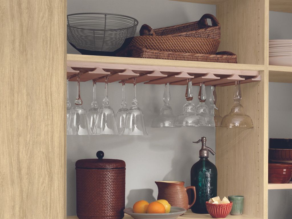 Built-In Stemware Storage