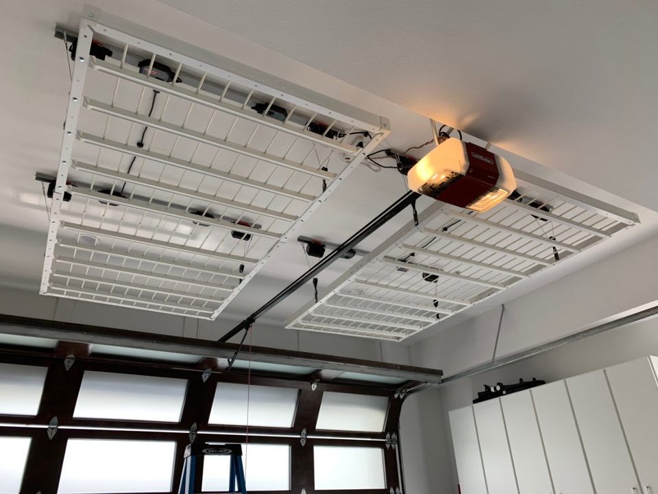 Motorized Garage Ceiling Rack