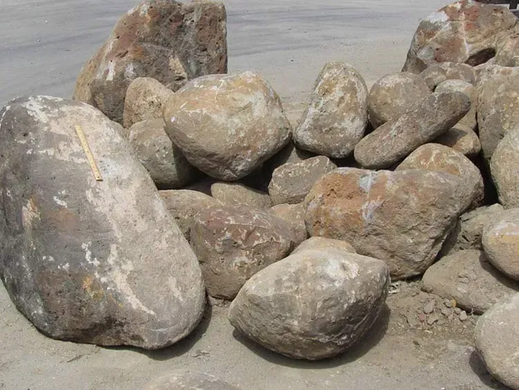 Pile of Beige and Brown Landscaping Rocks — Kuranda Landscape Supplies in Kuranda, QLD