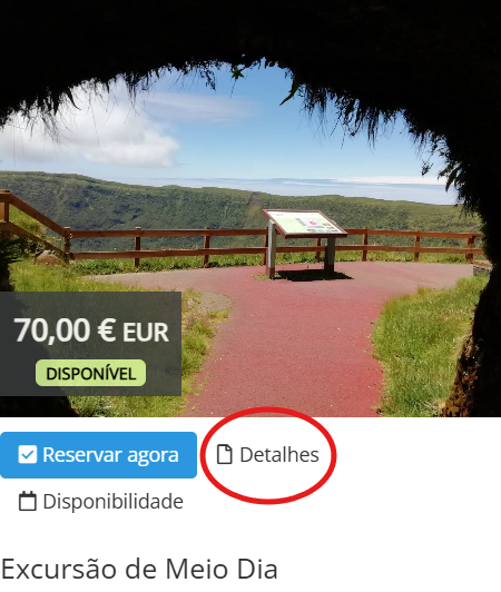 Vista para o Miradouro da Caldeira do Faial.