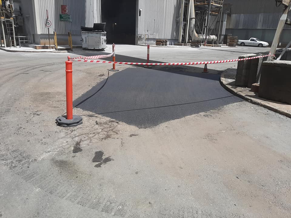 Large Pothole Repaired With Asphalt — Asphalt Surfacing in Port Stephens, NSW