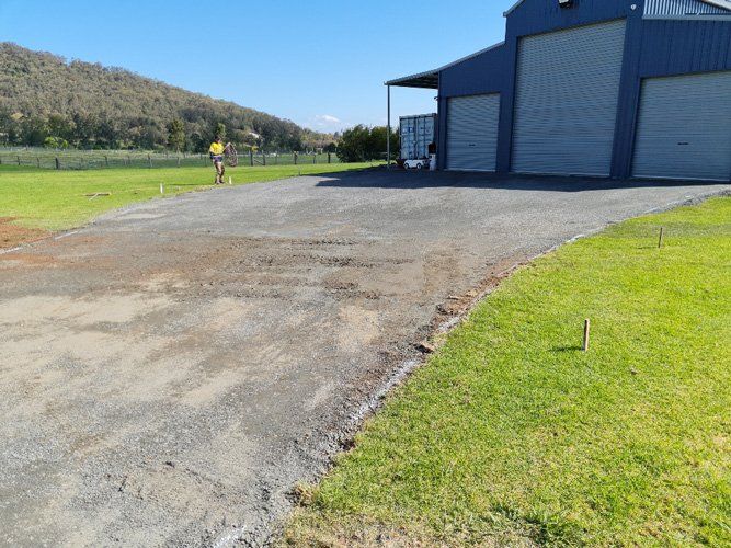 Residential Driveway Prepared for Paving — Asphalt Surfacing in the Hunter Valley, NSW