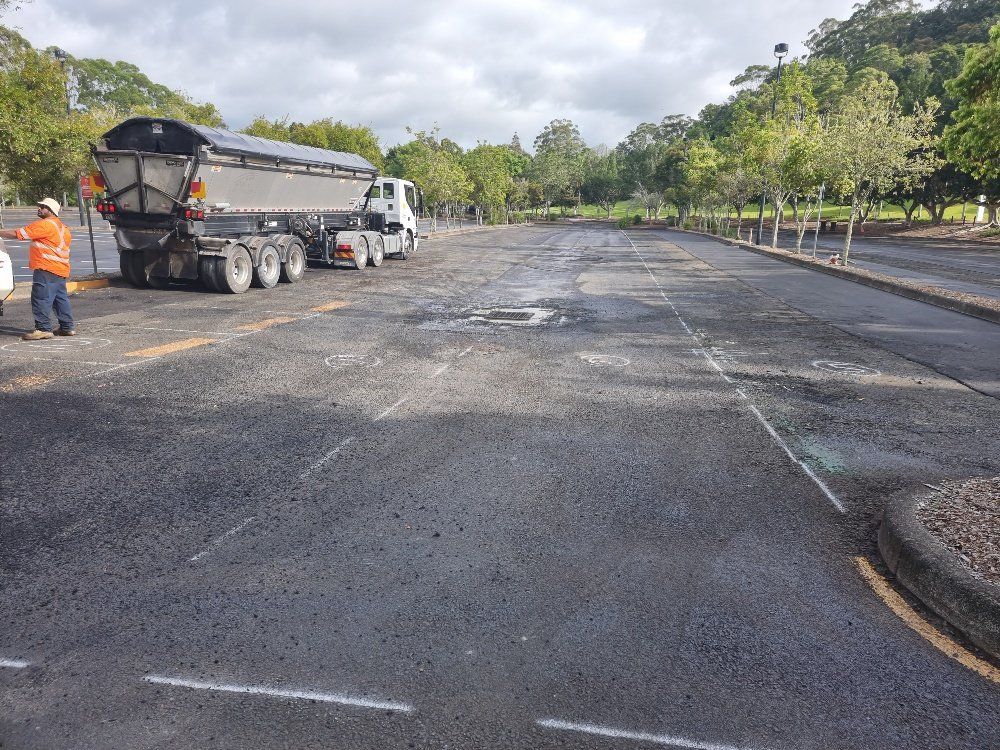 Asphalt Paving Work in Progress — Asphalt Paving in Newcastle, NSW