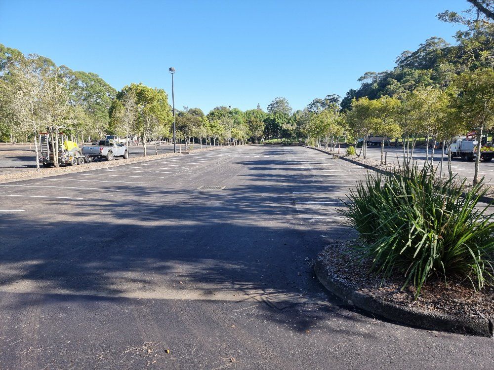 Asphalt Repairs in Car Park — Asphalt Surfacing in Port Stephens, NSW