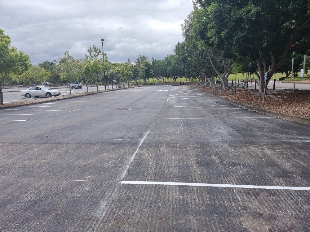 Car Park Prepared for Re-Paving — Car Park Repairs in Newcastle, NSW