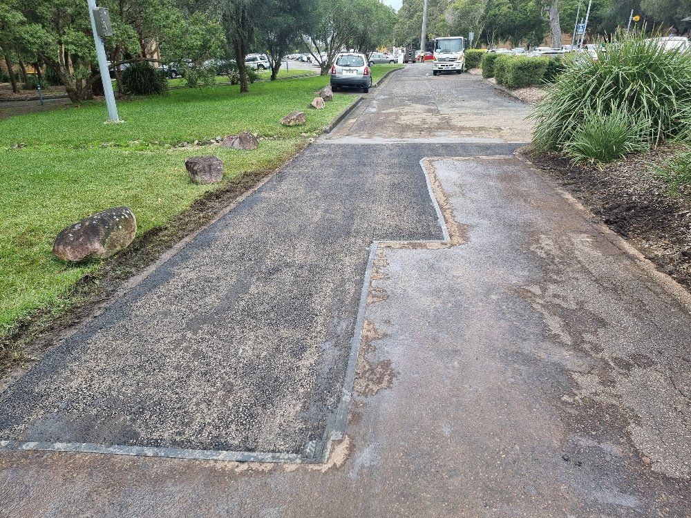 Bitumen Repair — Asphalt Contractors in Newcastle, NSW