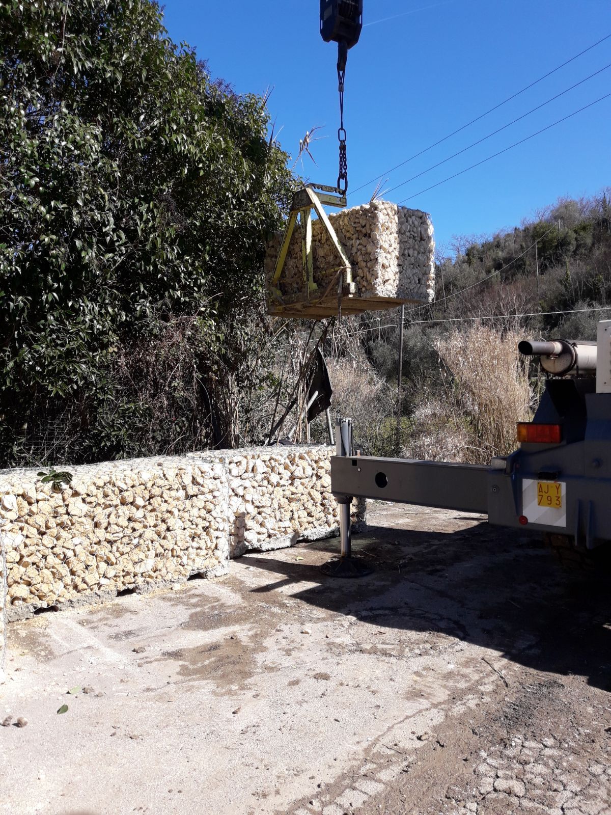 posa in opera gabbioni preassemblati