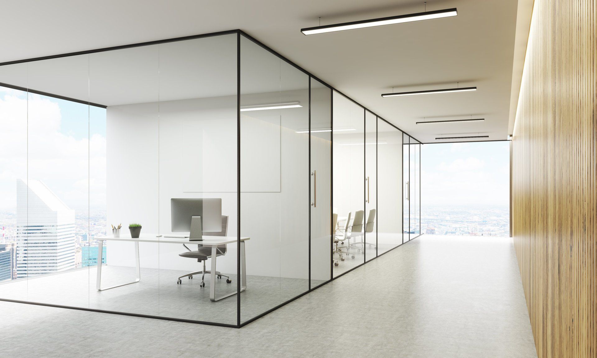 Soluzioni in vetro per uffici, modello 2