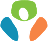 A drawing of three circles on a white background.