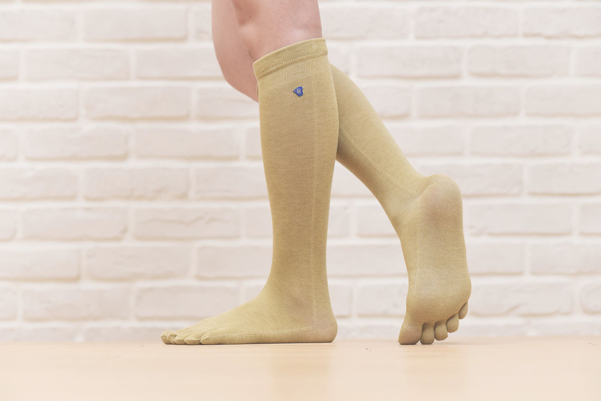 銅纖抗菌除臭襪 - 五趾膝下襪