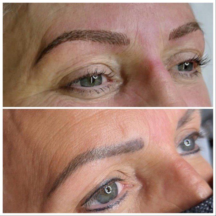 Microblading Over An Old Eyebrow Tattoo - Tiffany Nicole Beauty