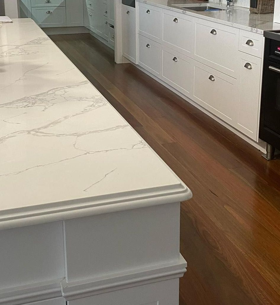 There is a Large Island in the Middle of the Kitchen — Ken Willis Joinery Pty Ltd In South Grafton, NSW