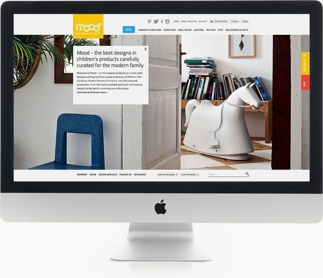 Stunning design website on iMac