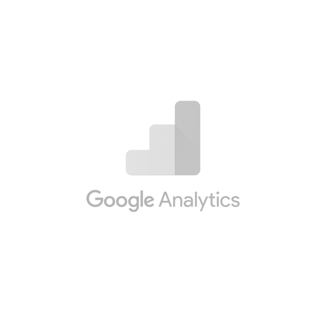 A google analytics logo on a white background.