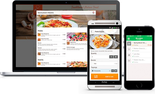 Online order deals system for restaurants