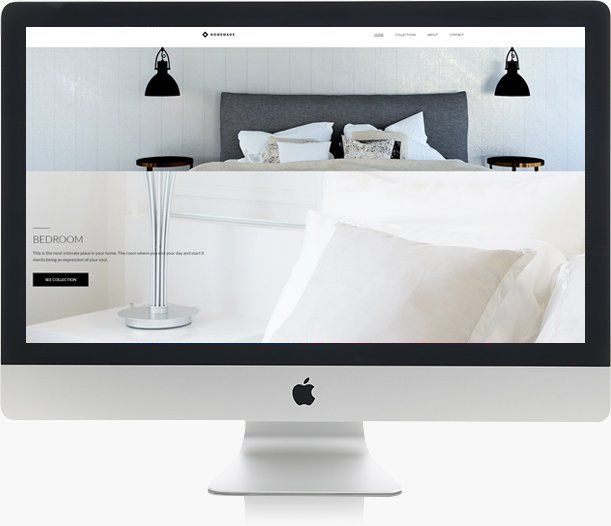 Stunning design website on iMac