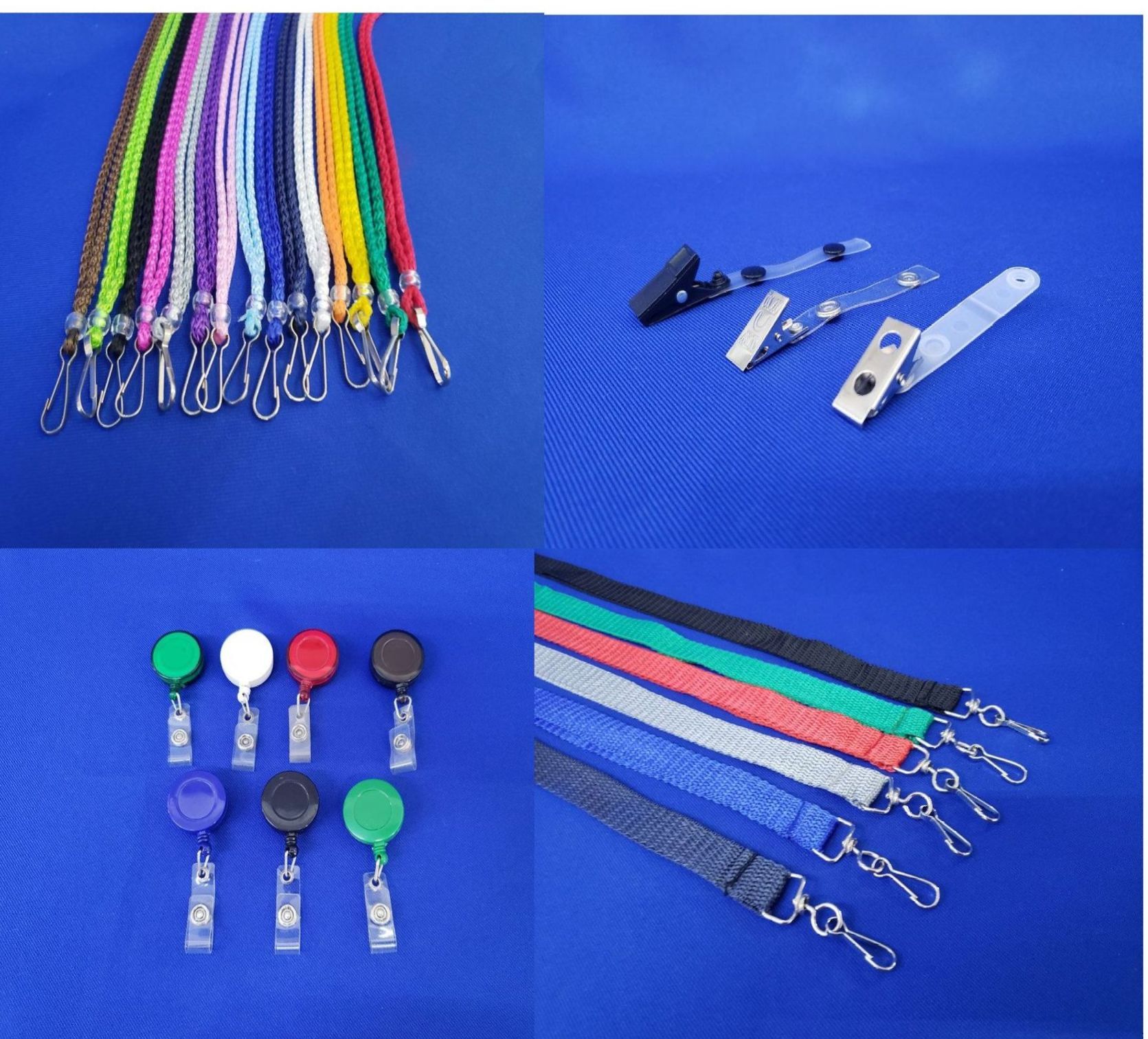 Broche caimán, yoyo elástico, cordón para gafete