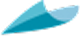 Blue-and-white abstract swoosh logo on a white background