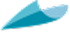 Blue-and-white abstract swoosh logo on a white background