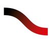 Una linea curva sfumata dal rosso al nero su uno sfondo bianco.
