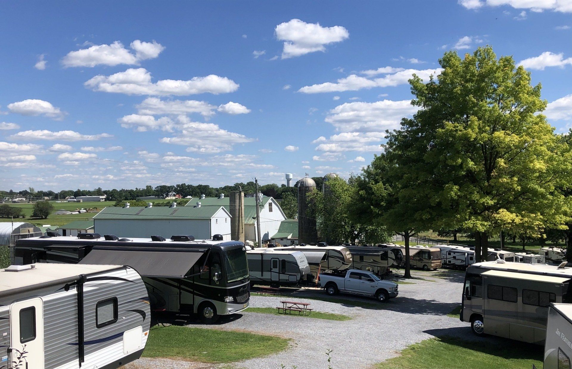 A beautiful view the campground on a gorgeous day!