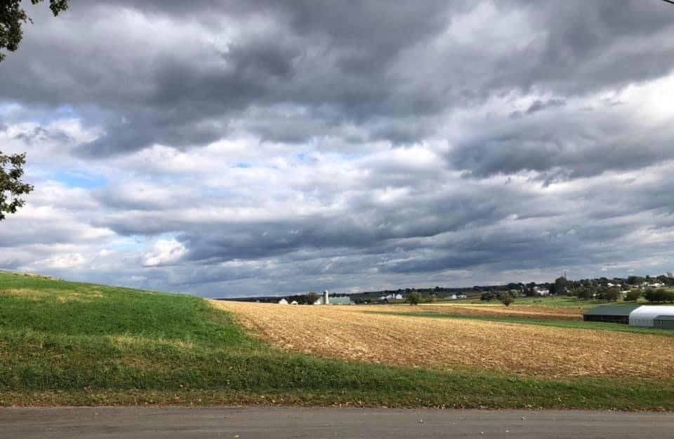 Even Cloudy Skies Give You a Picturesque View of the Neighboring Farm