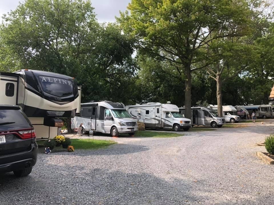 Spacious Parking is Provided for Each Camper