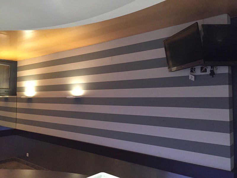 tinteggiatura interni fantasia a righe