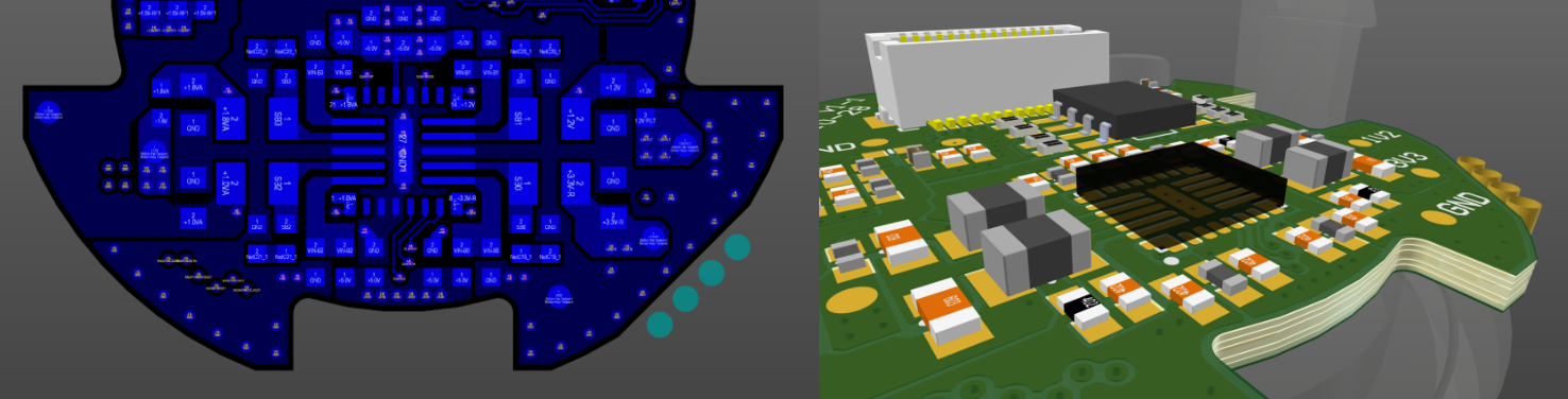 Altium view of PCB