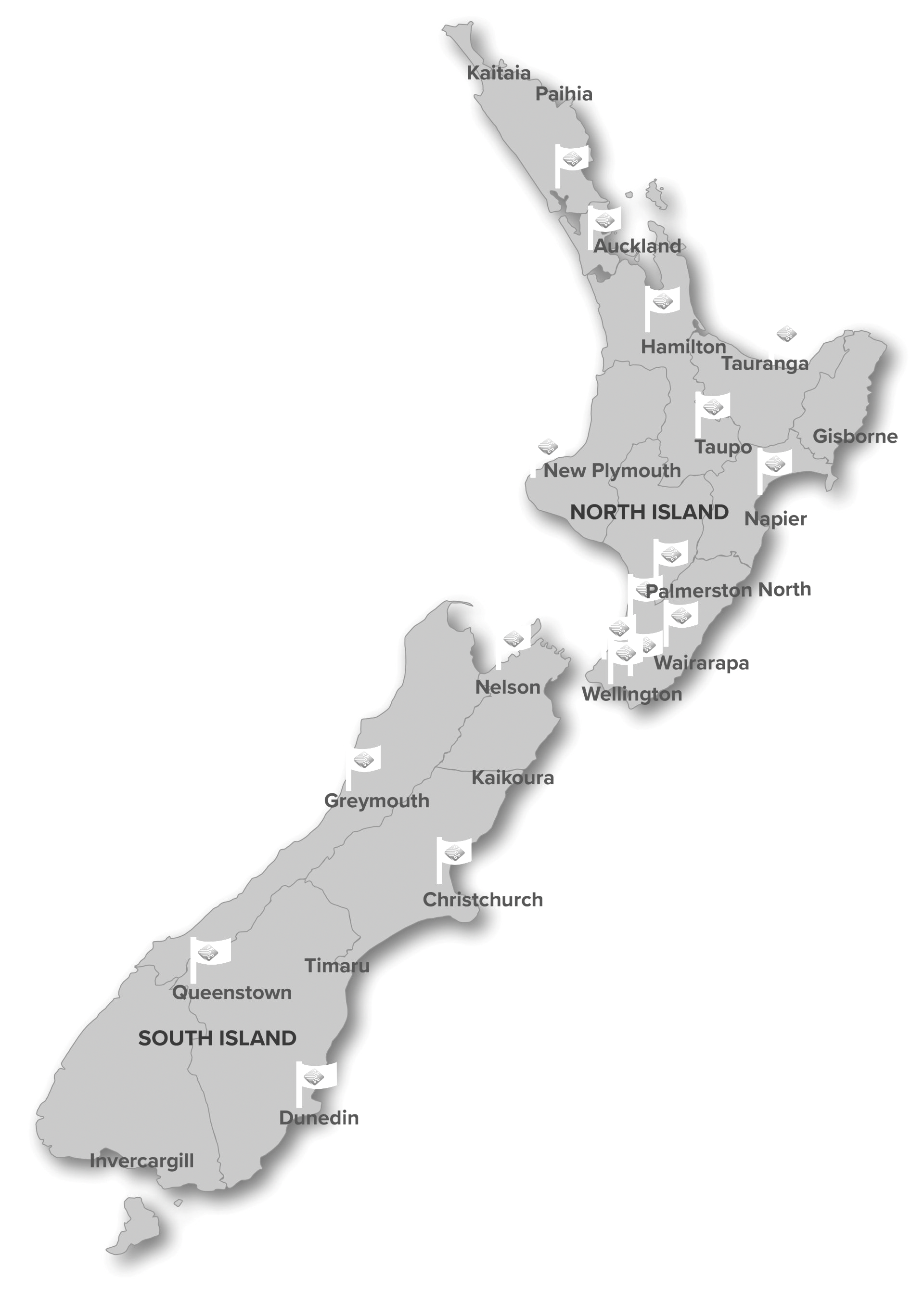 Our reach NZ Map