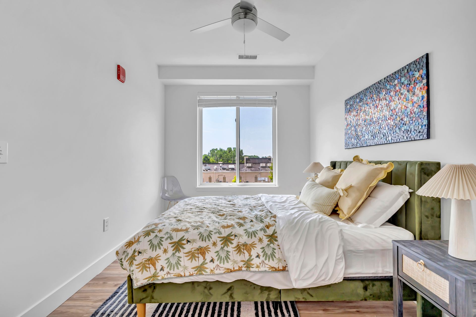 Modern kitchen with white counter