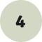 A white circle with a black number four on it.