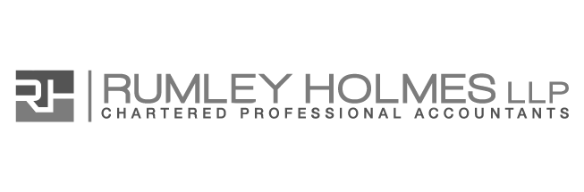 The logo for rumley holmes llp chartered professional accountants