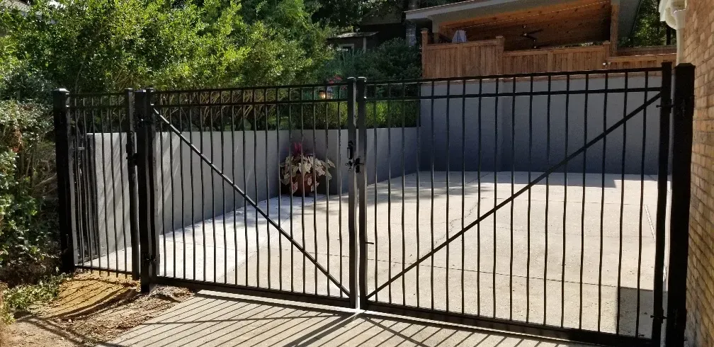 Durable aluminum fencing for homes in Gulf Shores AL by Mitchell Fence Company