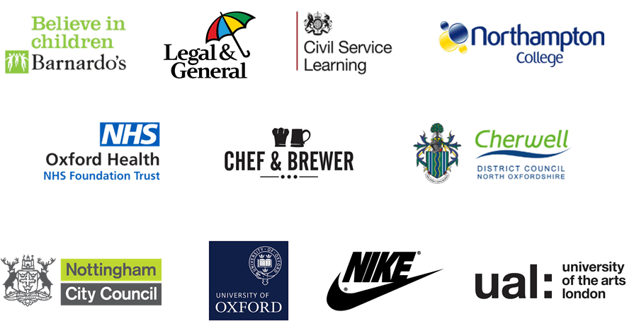 Company logos showcasing the businesses that have used Empartial's mediation services