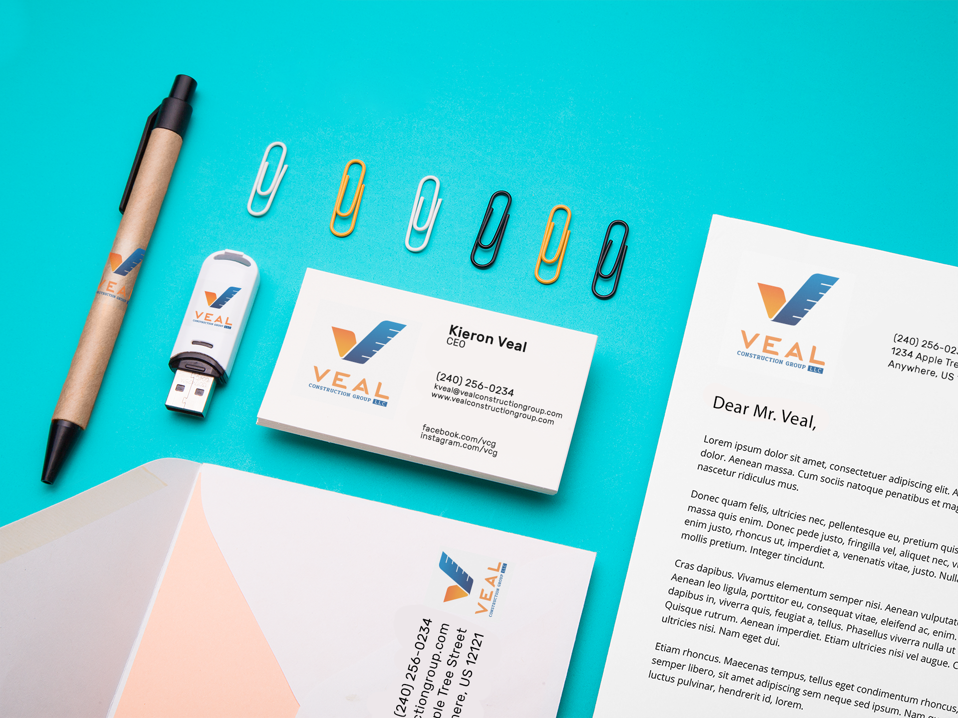 Stationery set with the 