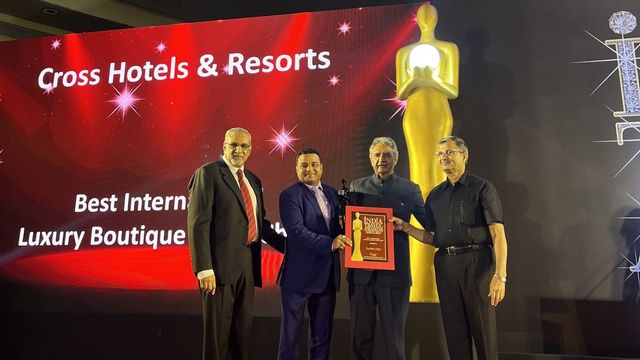 Cross Hotels Resorts won an award at India Travel Awards 2023