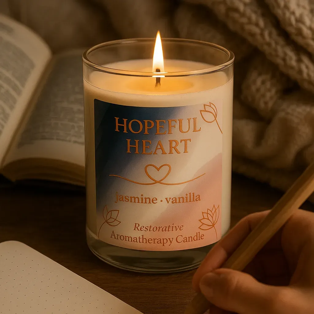 Smells like hope feels—soft jasmine wrapped in vanilla comfort.