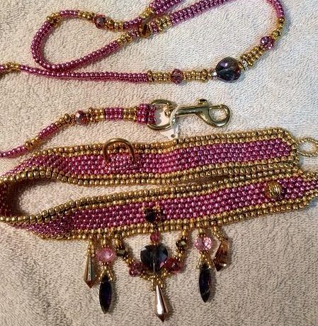 Pink Necklace Style Collar