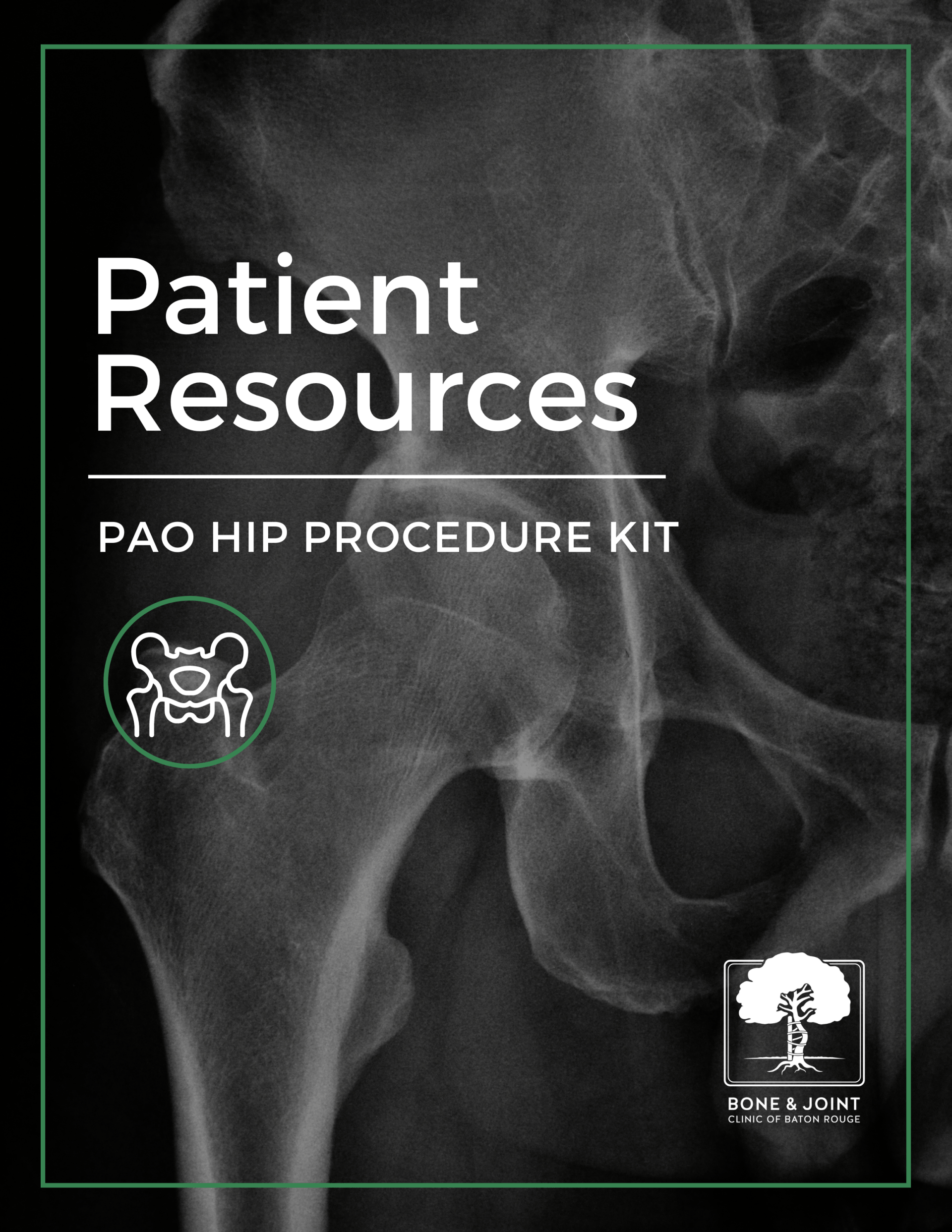 PAO hip procedure patient resources kit