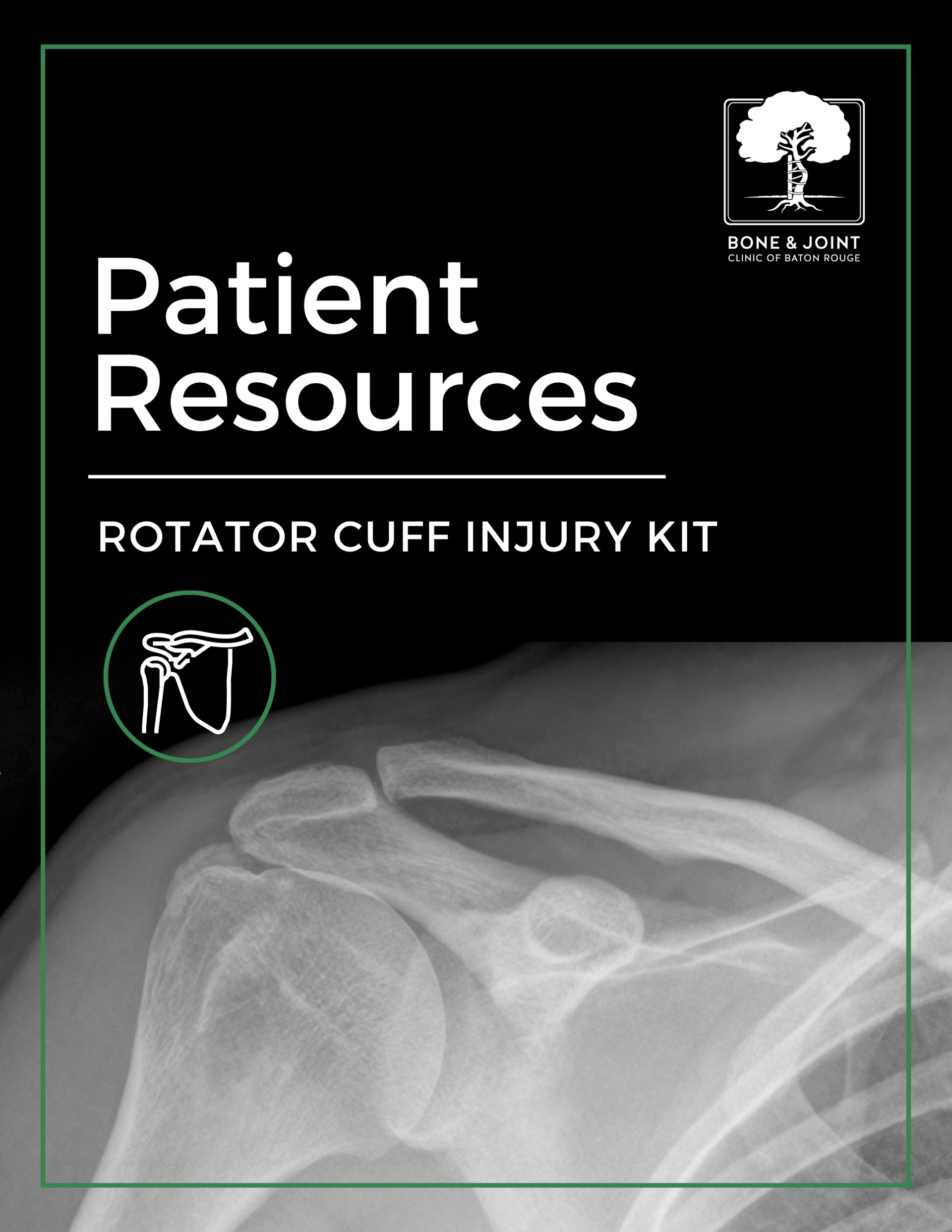 Rotator cuff injury patient resource kit