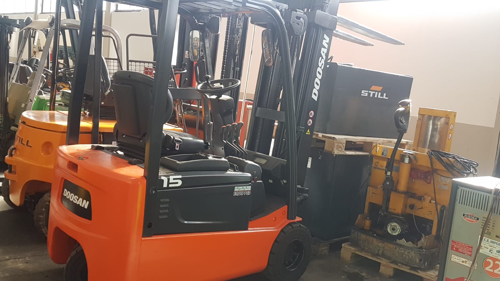 Muletto usato arancione