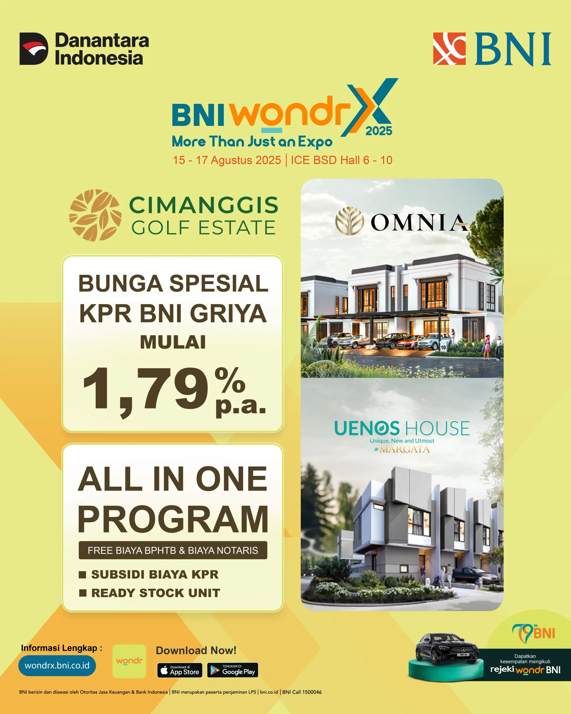 Cimanggis Golf Estate (CGE) di BNI WondrX 2025