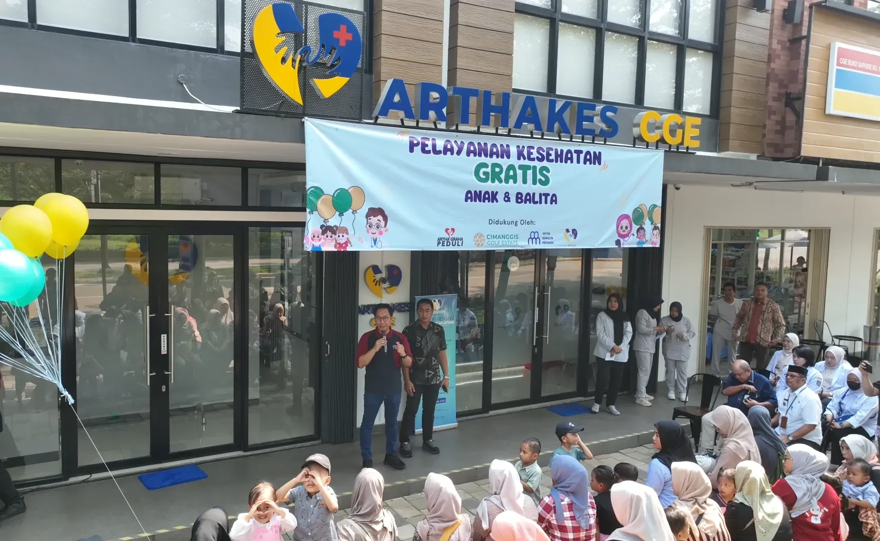 Pembukaan Pelayanan Kesehatan Gratis Anak & Balita di Arthakes CGE