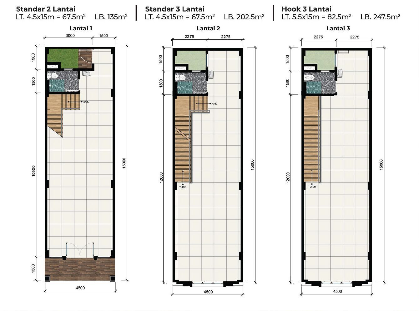 Ruko Emerald CGE Cimanggis Golf Estate Denah